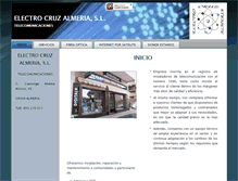 Tablet Screenshot of electrocruzalmeria.es